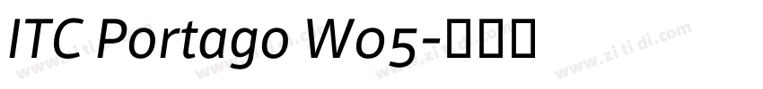 ITC Portago W05字体转换